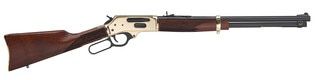 Henry Repeating Arms Side Gate 360 Buckhammer Lever Action Rifle with walnut stock